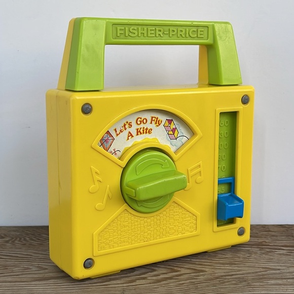 Vintage Fisher Price Radio Toy Let’s Go Fly A Kite Music - Picture 5 of 9